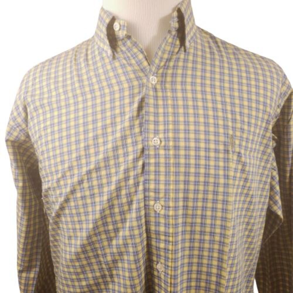 Ralph Lauren Blake Shirt Mens Medium Long Sleeve Button Down Plaid